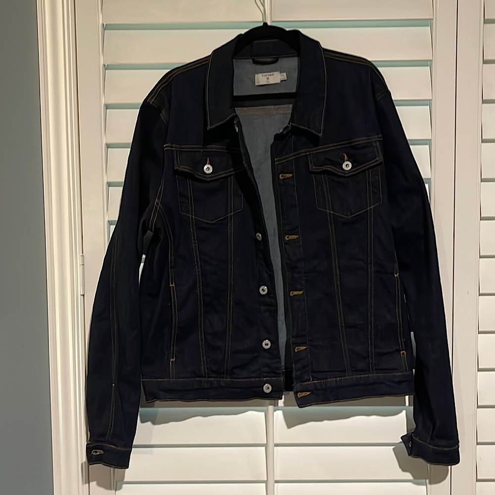 TOPMAN INDIGO DENIM JACKET - WORN ONCE GREAT CONDITION